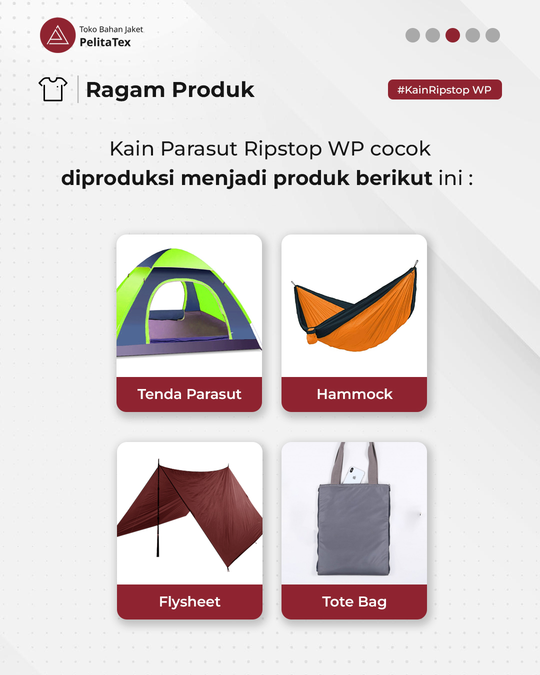 Ragam Produk Ripstop WP
