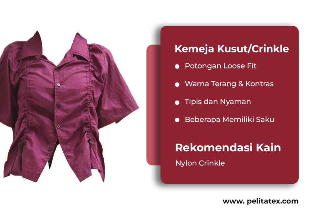 Kemeja Crinkle